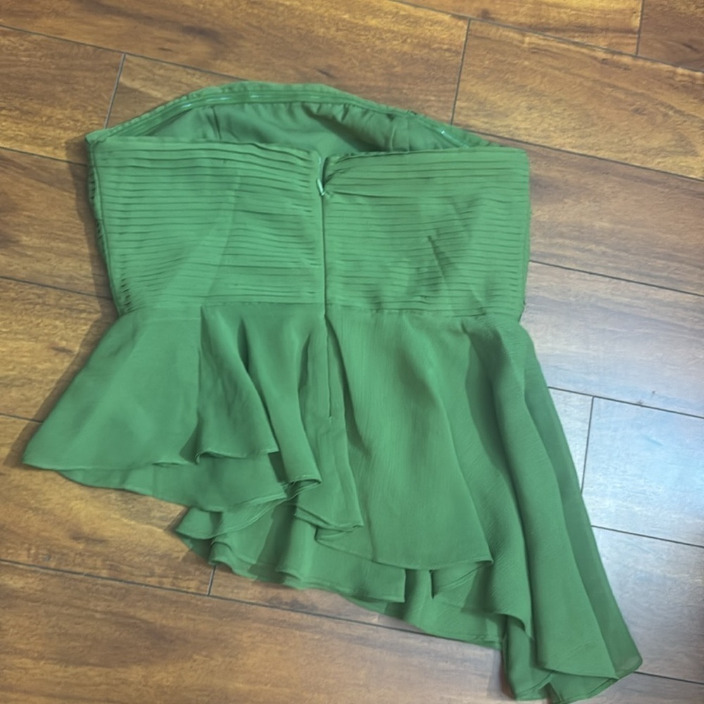 Parker olive green NWT cute top SZ 10 - Picture 4 of 8
